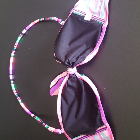Victoria's Secret Pink Stripe Bikini Swimsuit Women's Size S - Picture 8 of 16